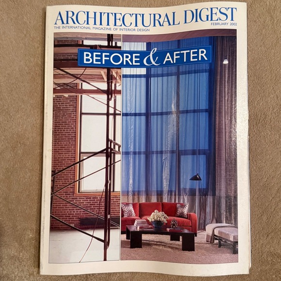 Other - Architectural Digest Magazine February 2002 Before & After Issue Interior Design